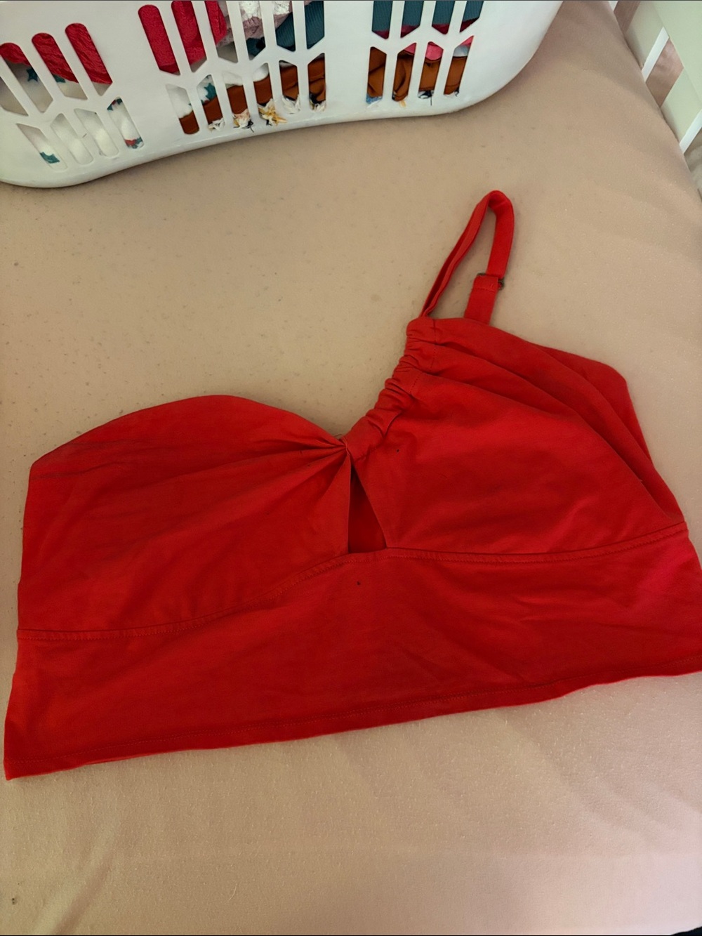 wild fable Red Asymmetrical Bralette Top